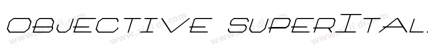 objective superItali字体转换